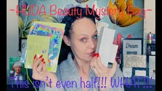 HUDA Beauty $80 Mystery Bag | I can say this was an amazing bag! #unboxing #mysterybag #hudabeauty