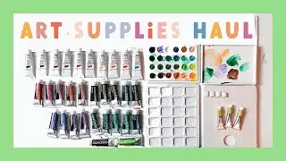 WEIRD ART SUPPLY HAUL - Swatching Gouache Paints!