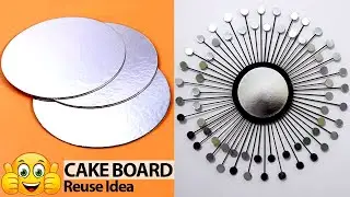 How to reuse Cake Board l Wall decor idea l Best out of waste