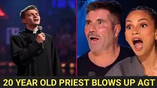 A Young Priest only 22 Years Old Sings the best Christian Song in History | Agt show