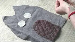 #DIY/ КАК ИСПОЛЬЗОВАТЬ ВСЕ ОСТАТКИ ТКАНИ?/ Шьем СТОПОР (ограничитель) для двери своими руками