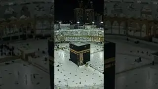 ✨ Kaaba at Night 🌙 | Illuminated Holy Kaaba | Makkah Sharif #Shorts #quran #allah #islam #islamic