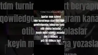 @M416_Omadbek shu mani telegram licm ozini kucga iwonedgonlar yozilar halol #gaming #richpubgm #pubg
