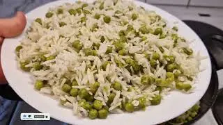 Simple Peas Rice Recipe | Light & Flavorful One-Pot Meal 🌿🍚
