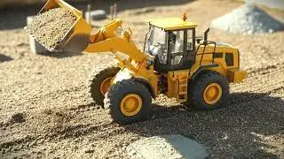 RC Excavator and Dump Truck, Working Together.