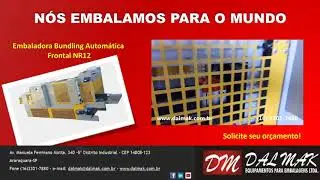 EMBALADORA BUNDLING ENTRADA AUTOM&Aacute;TICA FRONTAL  NR12- Orbi Qu&iacute;mica