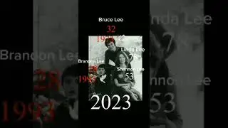 Bruce Lee and Linda Lee, Brandon Lee and Shannon Lee Then vs Now