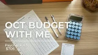 Budget With Me | Cash Budgeter | Oct No. 3 | $706