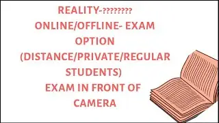Kuk exam | Online Offline | Exam in front of Camera