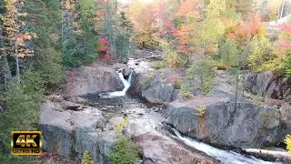 Relaxing Piano Music With Autumn Waterfall 4K Scenery - Time For Autumn by Alan CKS