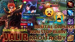 Valir Semi Tank! Best Moment Lock Hero Kadita | Valir Best Build 2022 | Top 1 Global Valir - MLBB