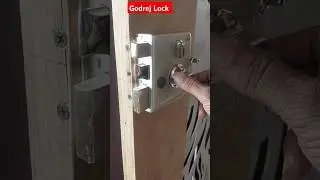 Godrej lock installation, How to install Godrej lock #shortvideo