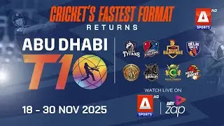 Abu Dhabi T10 2025 kicks off from 18th to 30th November! Live on A SPORTS🔥🏏 | PROMO