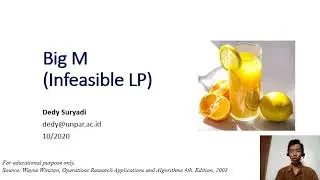 Week5.7 & 6.1 Big M (Identifying Infeasible LP)