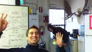 Mythbuster Tory and Matt play Nerf Nut Ball