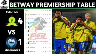 PSL Results | Betway Premiership Table Updated Today | Matchweek 9 | PSL Log Standings Today 2025/26