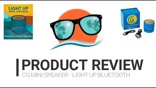 Review &ndash; Collective Goods Mini Speaker   Light Up Bluetooth Speaker