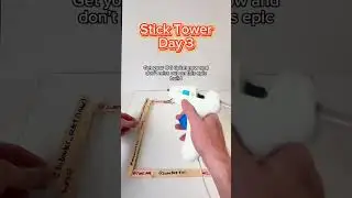 Epic Stick Tower #day3 #StickTower #EpicBuild #YouTubeChallenge #CommentToJoin #asmr