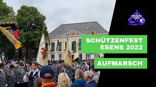 Schützenfest Esens 2022 - Aufmarsch auf dem Marktplatz - Sonntag