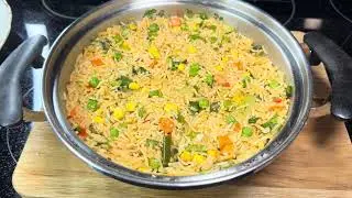 Cómo Hacer  Arroz Basmati Navideño muy delicioso 