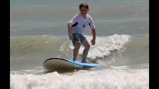 Kids Surfing Lessons catch waves in Daytona Beach, Florida 8-10-24 @Daytonabeachoceansportsvideos
