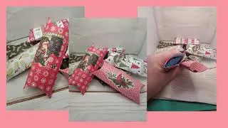 DIY Christmas Pillow Box Tutorial with Free Template | Festive Gift Wrapping Ideas
