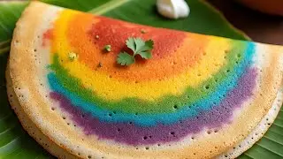 🌈 **RAINBOW DOSA RECIPE** | Naturally Colored | Crispy, Healthy & Fun!