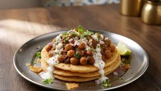 घर पर बनाया 😋 शानदार🥞 Tasty खस्ता 🤤🍴चाट #food #minivlog #cooking #recipe 