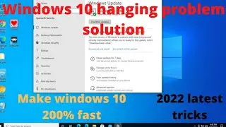 WINDOWS 10 HANGING PROBLEM SOLUTION!!