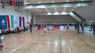 11.1.2025. CEV ECQ U16 WOMEN 1st round, 1st place, CROATIA - HUNGARY