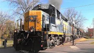 Rare EMD GP39-2 Leading CSX Freight Train