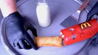 Ice Cream Rolls | Rolling McDonalds Apple Pie to fried Ice Cream Rolls with Vanilla Ice Cream