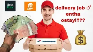 HOW MUCH CAN YOU MAKE ON FOOD DELIVERY JOBS IN CANADA || GUNAVANTHUDU || CANADA TELUGU VLOGS