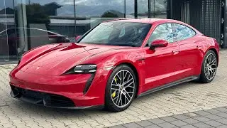 Porsche Taycan Turbo S, karminrot, 761 PS, Carbon, BOSE, Sport Chrono, Performancebatterie Plus, J1