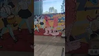 Murales en el GAM (Centro Gabriela Mistral), Santiago de Chile. Enero 2026.