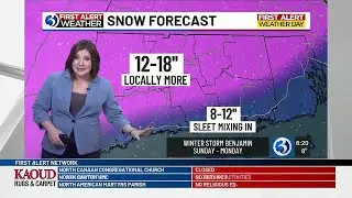 FORECAST: Snow reported across the state from Winter Storm Benjamin