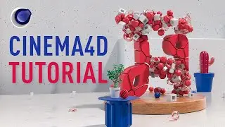 3D Typography with Cinema 4D | "អក្សរ ឆ​" | Letter Chhaw Tutorial