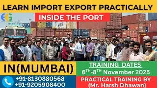 Learn import export business Practically in Mumbai | import export course | Export Import Training