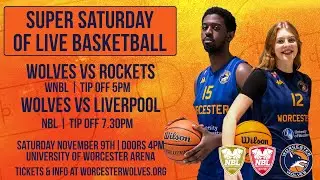 LIVE BASKETBALL - Worcester Wolves vs Liverpool Basketball Club l NBL2 North