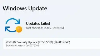 KB5077181 Update Stuck or Not Downloading on Windows 11 &ndash; Easy Fix (0x800f0922 & 0x80240069)