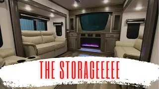 The Storage, WOW! 2021 Cedar Creek 371FL - Front Living 5th Wheel -Forest River RV Full Tour!