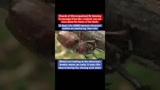 [A Bug's Life ASMR] Japanese rhinoceros beetles are playing tag. How cute. #monkey #cute #art #4k ￼