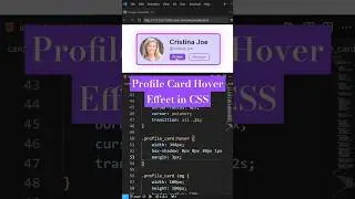 Profile Card Hover Effect Animation #profile #hovereffect #animation #css