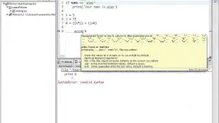 [Python for beginners ]  Dealing with Syntax Errors
