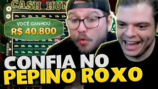 BONF&Aacute; E BATATA PEGARAM MAIS DE 40K NO CASH HUNT! #slots #stream #brasilbetshow