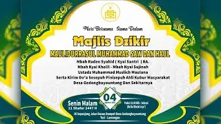Live Streaming Majlis Dzikir Maulidurrasul SAW & Haul Dusun Dampet 2025