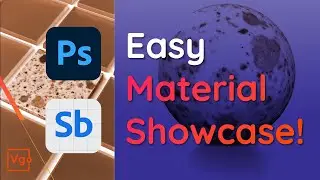 3D Material Showcase Template made easy with Photoshop & Substance 3D Viewer!  (Tutorial)