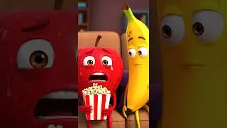 Dramatic Apple vs Chill Banana 🎬🍏🍌 #CrazyBites #FruitComedy #talkingfruits #funny