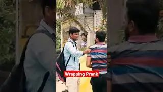 Wrapping Prank by @BadmashChokre #newmemes #prank #comedy #kissscene #funny #pranks #viral