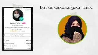 Maryam Tahir Introduction Video Amazon listing infographic, lifestyle, EBC designs